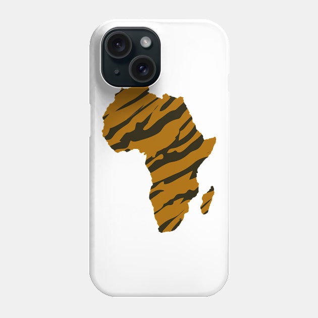 Africa Safari Animal Tiger Print Gift Phone Case by SpaceManSpaceLand