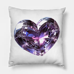 Crystal heart Pillow