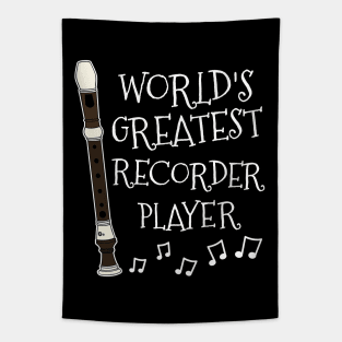 World's Greatest Recorder Player, Woodwind Musician Tapestry