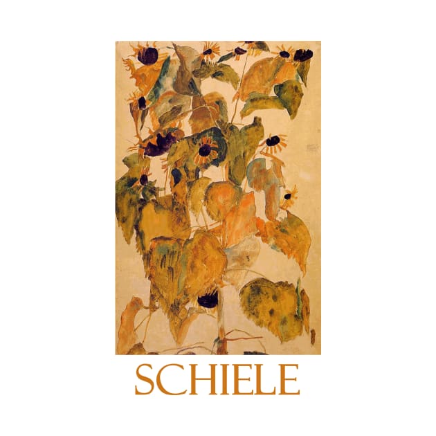 Sunflowers (1911) by Egon Schiele by Naves