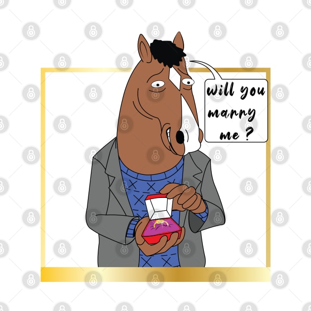 Bojack Horseman Marriage Proposal by ArticArtac