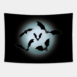 Halloween Bats under the moonlight Tapestry