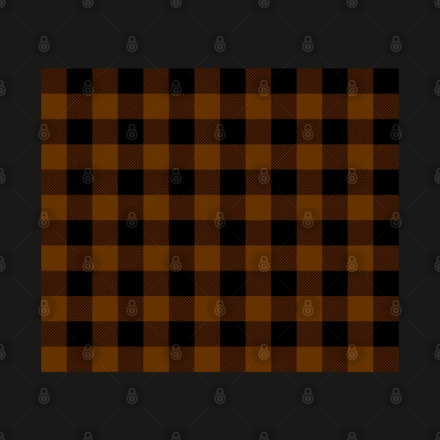 Brown And Black Check Pattern by TheArtism