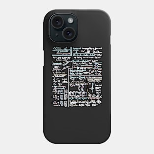 Funny math formula numbers Phone Case