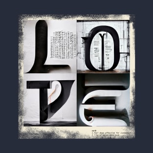 Letter Abstract - Love T-Shirt
