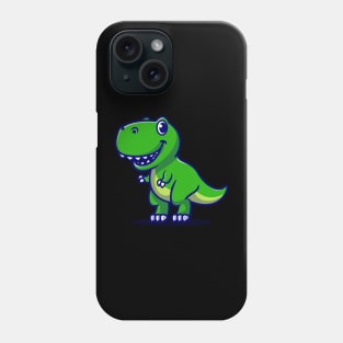 Cute Baby Dino Cartoon Illustration Phone Case