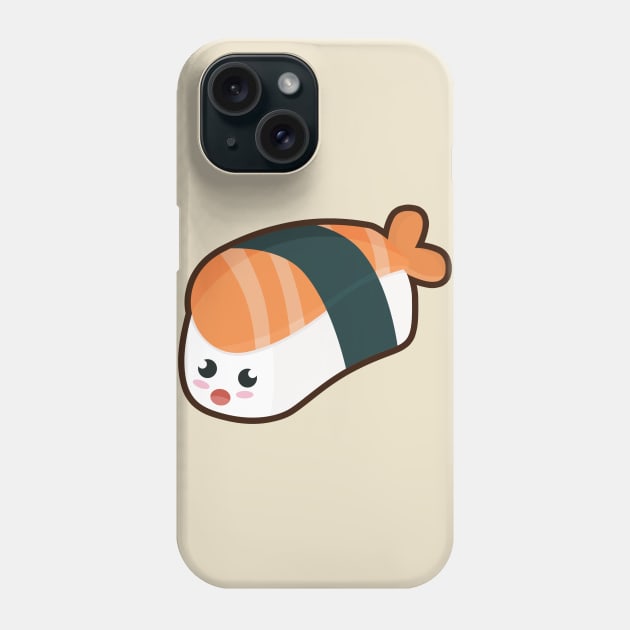 Kawaii Nigiri Salmon Phone Case by KawaiiNir