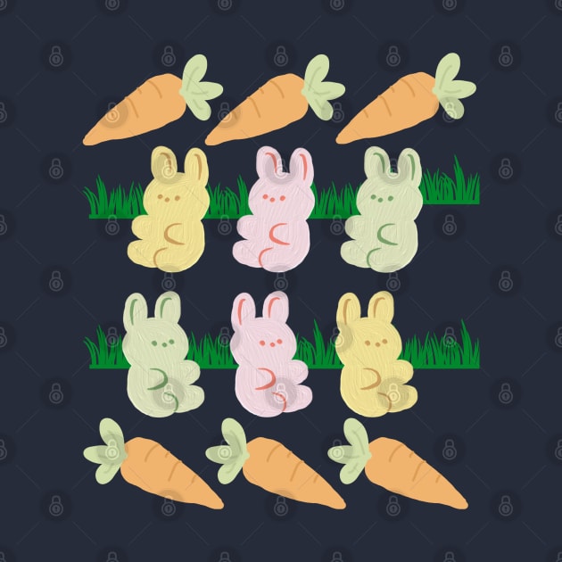 Easter Bunnies & Carrots by AlmostMaybeNever