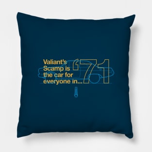 71 Scamp (Valiant) - The Car for Everyone Pillow