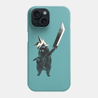 Raccoon wielding Buster Sword Phone Case