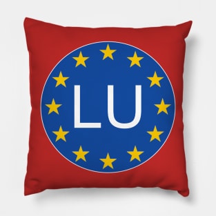 Luxembourg Letzebuerg Pillow