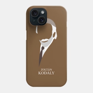 Zoltán Kodály - Minimalist Portrait T-Shirt Phone Case