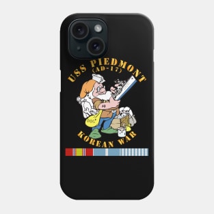 USS Piedmont (AD-17) w KOREA SVC - Korean War Phone Case