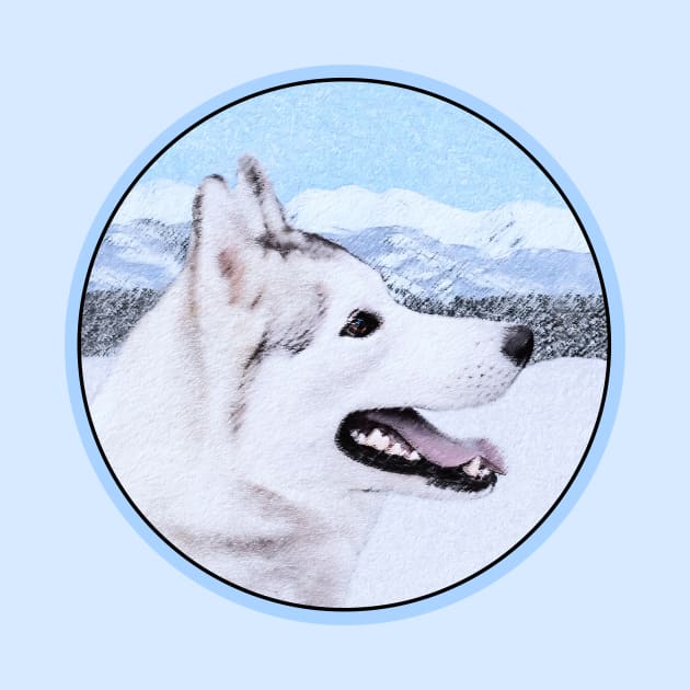 Siberian Husky (Silver and White) by Alpen Designs