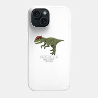 Realistic drawing of Dilophosaurus Phone Case