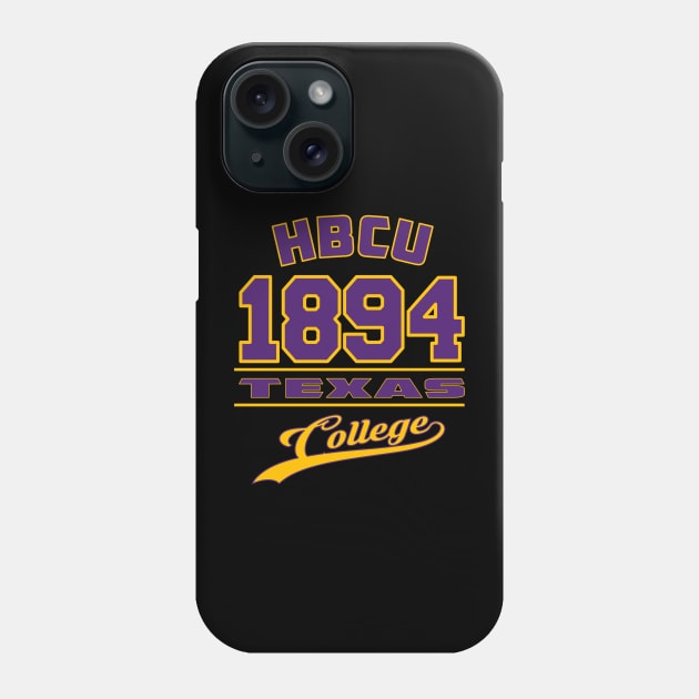 Texas 1894 College Apparel Phone Case by HBCU Classic Apparel Co