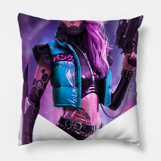 Сyberpunk Killer Pillow by Atlantic_shopkeeper
