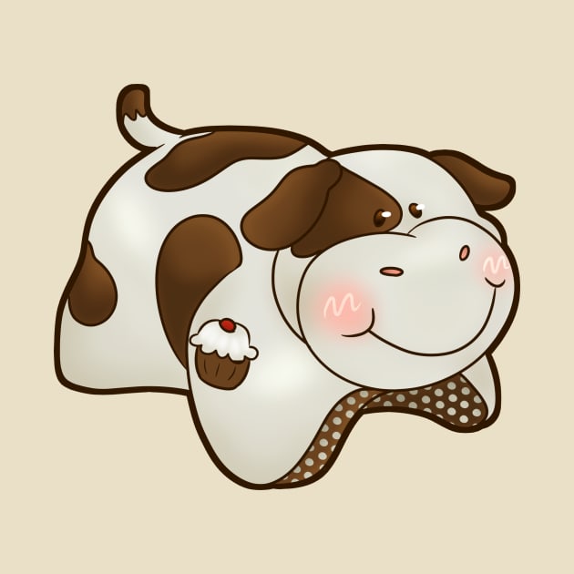 Chocolate Scented Cow Pillow Design by Beedle Goods