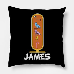 JAMES-American names in hieroglyphic letters-James, name in a Pharaonic Khartouch-Hieroglyphic pharaonic names Pillow