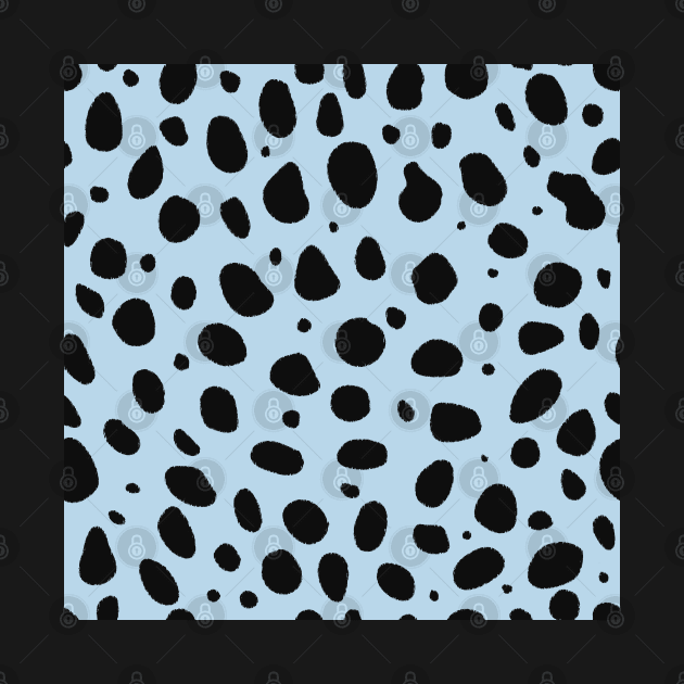 Light Blue and Black Cheetah Print Animal Print by YourGoods