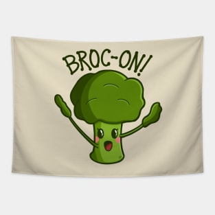 “Broc-On!” Rocking Broccoli Tapestry