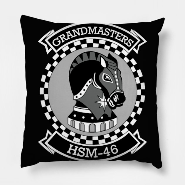 Logo for Helicopter Maritime Strike Squadron 46 (HSM-46) Pillow by Airdale Navy