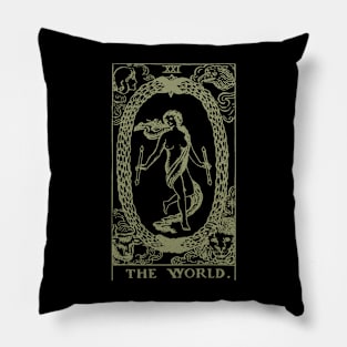 Golden Tarot - The World Pillow