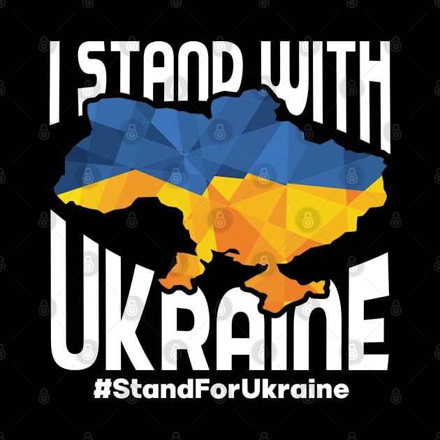 I Stand With Ukrain. Ukrainian flag by SerenityByAlex