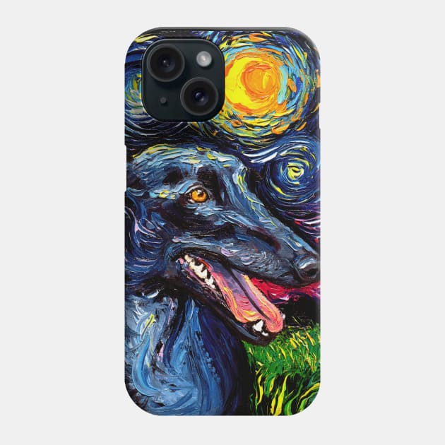 Greyhound Night Phone Case by sagittariusgallery