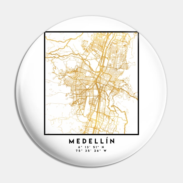 MEDELLÍN COLOMBIA CITY STREET MAP ART Pin by deificusArt