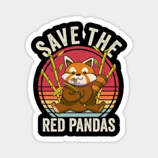 Save The Red Pandas Magnet