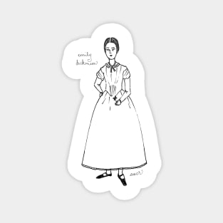 Inky Emily Dickinson Magnet