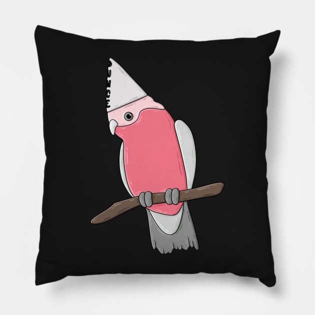 Dunce Galah Pillow by brookeleighart