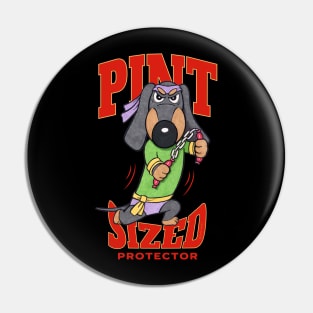 Cute Funny Superhero Doxie Dachshund Pin