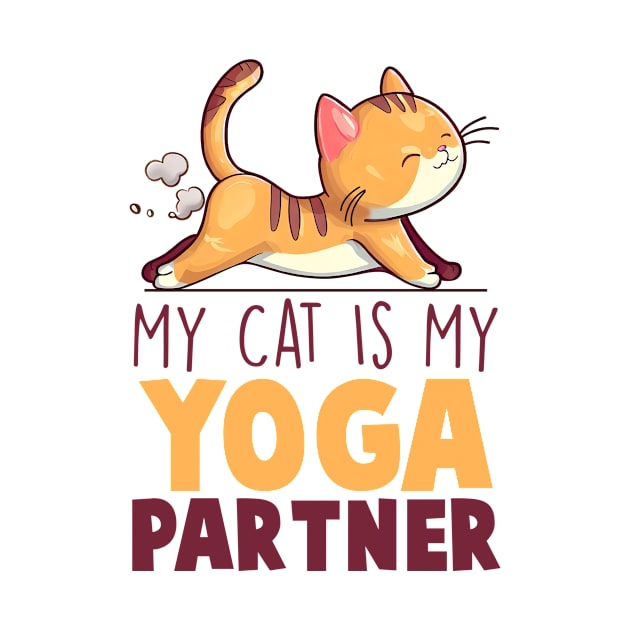 My Cat Is My Yoga Partner by Nessanya