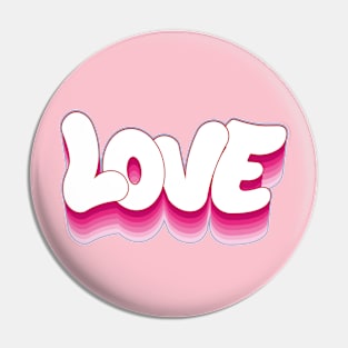 LOVE Graffiti Bubble Lettering Pin