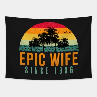 Epic Wife Since 1996 - Funny 25th wedding anniversary gift for her Tapestry