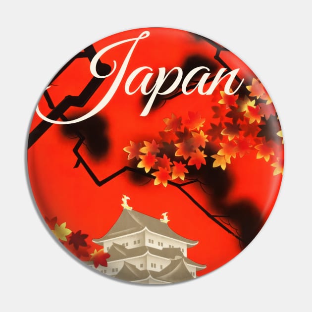 Elegance of the East: Discover Japan Pin by TooplesArt