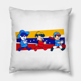 Cartoons of some venezuelan foods Pillow