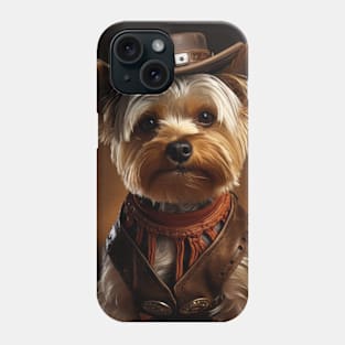 Cowboy Dog - Yorkshire Terrier Phone Case