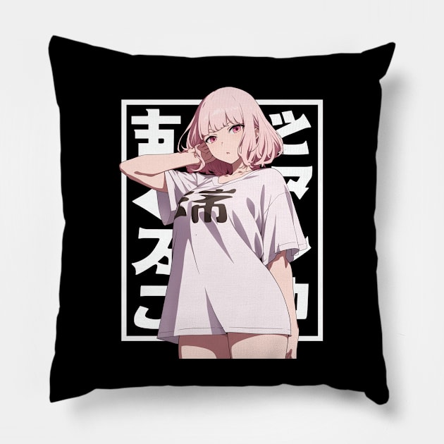 Waifu Material Girlfriend Anime Woman Pillow by Vlaa