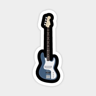 Blue Bass Guitar Magnet