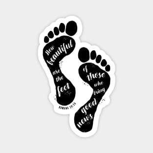 Beautiful Feet Romans Bible Memory Verse Acronym Magnet