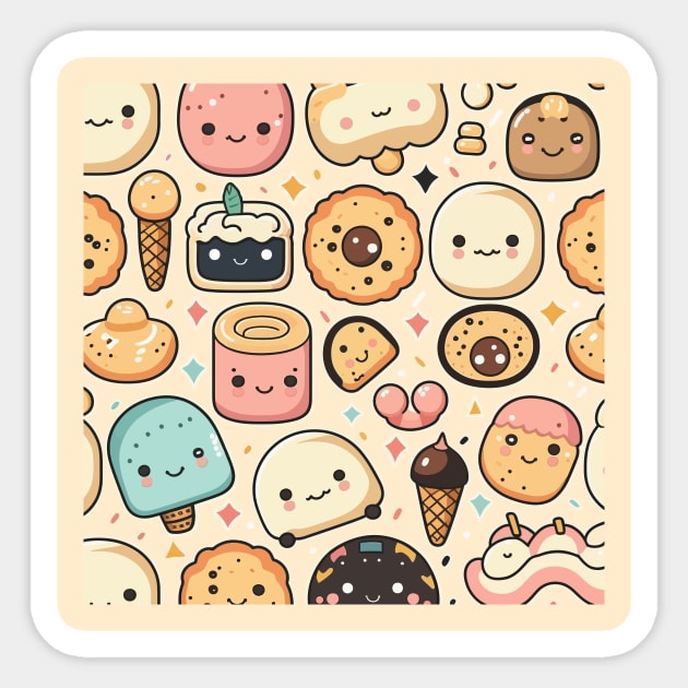 Adorable Kawaii Food Stickers