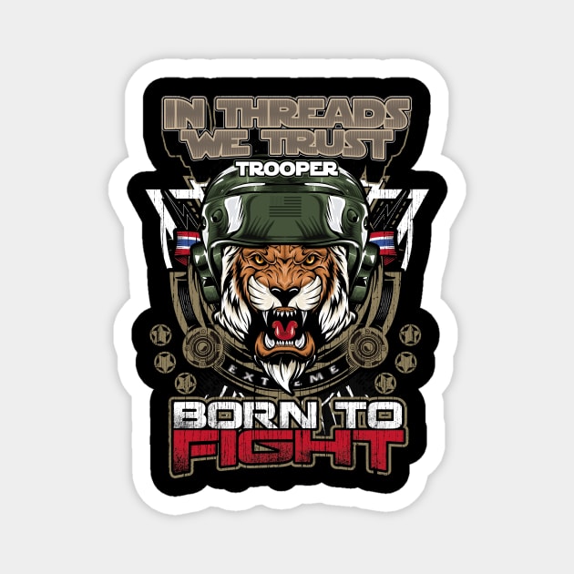 TROOPER TIGER AIR FORCES Magnet by JOISDRAW ART