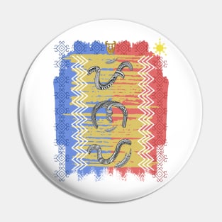 Philippine Flag / Baybayin word Pinoy (Filipino Men) Pin