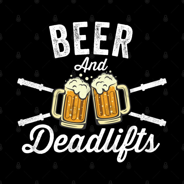 Beer & Deadlifts - Motivational Gym Artwork by Cult WolfSpirit 