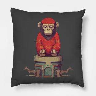 Monkey Monk Pillow