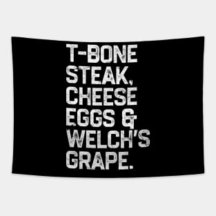 Guest Check - T-Bone Steak, Cheese Eggs, Welch's Grape Tapestry