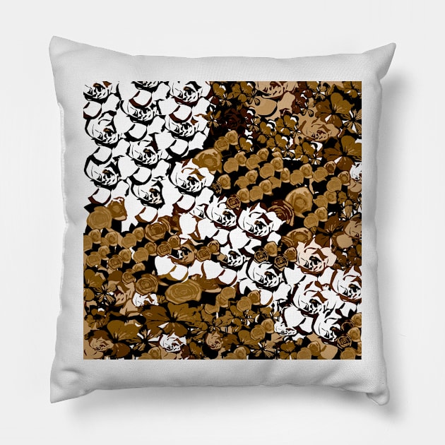 Autumn Flower Garden Pillow by Overthetopsm